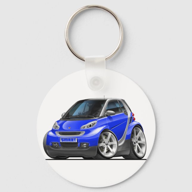 Smart Blue Car Key Ring (Front)