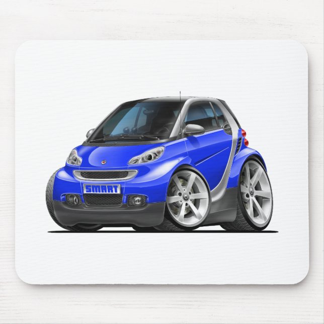 Smart Blue Car Mouse Pad (Front)