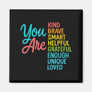 Smart Brave Strong Kind Teacher Back To School Magnet