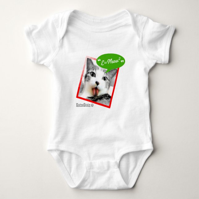 smart cat baby bodysuit (Front)