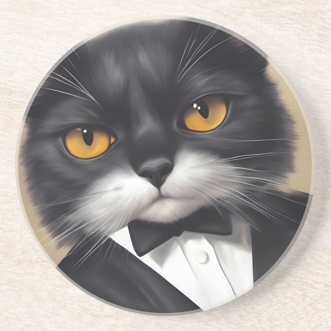 Smart Cat Coaster (Front)