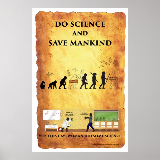 Smart Cavewoman: Do Science and Save Mankind post Poster (Front)
