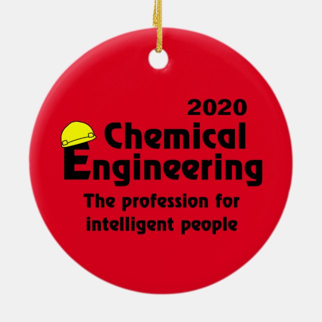 Smart Chemical Engineer Ceramic Ornament (Back)