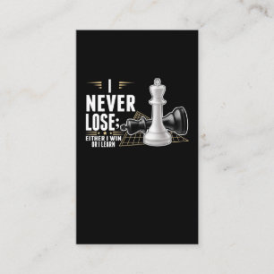 Smart Chess Player Intelligent Board game Business Card