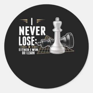 Smart Chess Player Intelligent Board game Classic Round Sticker