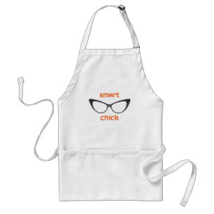 Smart Chick Geek Eyeglasses Standard Apron
