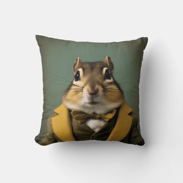 Smart Chipmunk Cushion (Front)