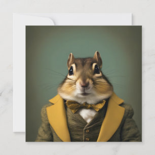 Smart Chipmunk Invitation