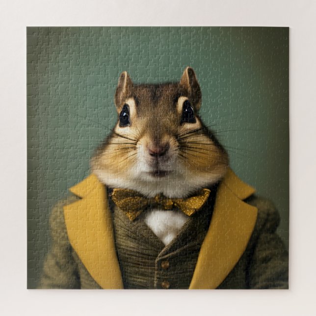Smart Chipmunk Jigsaw Puzzle (Vertical)