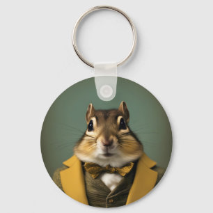 Smart Chipmunk Key Ring
