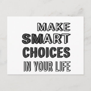 Smart choices postcard