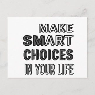 Smart choices postcard