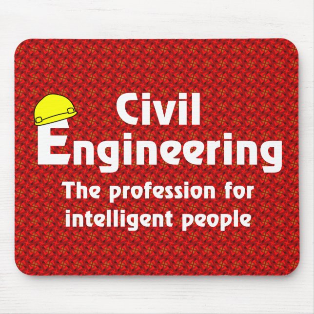 Smart Civil Engineer Mouse Pad (Front)