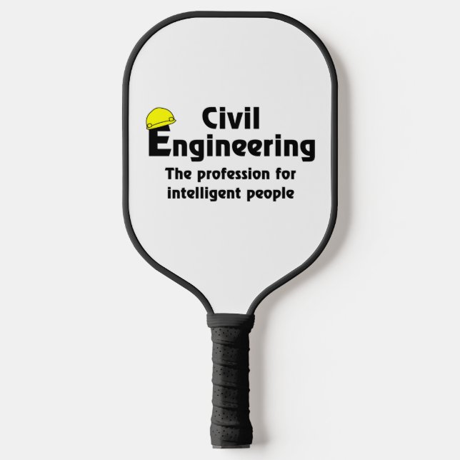 Smart Civil Engineer Pickleball Paddle (Front)