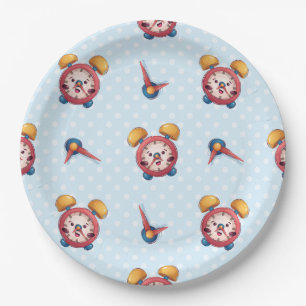 Smart Clock Collection - Blue Paper Plates