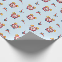 Smart Clock Collection - Blue Wrapping Paper