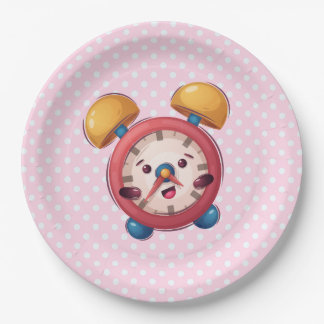 Smart Clock Collection - Pink Paper Plates