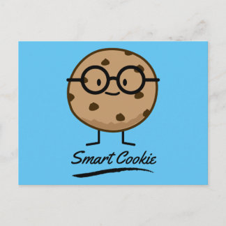 Smart Cookie Chocolate Chip Cookies Glasses Postcard