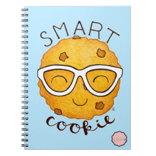 Smart Cookie, Cute Cookie With Eyeglasses Notebook