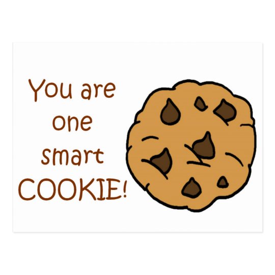 Smart Cookie - Funny Quote Postcard