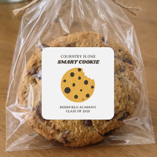 Smart Cookie Graduation Favour Square Sticker