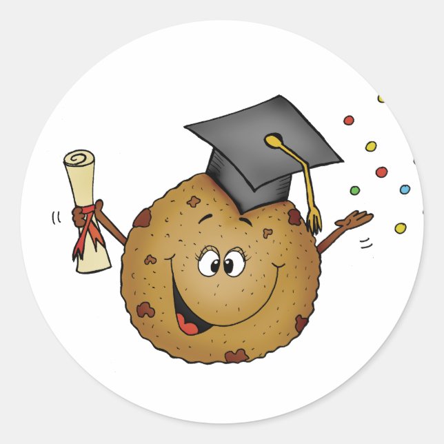 Smart Cookie Graduation Gift Classic Round Sticker (Front)