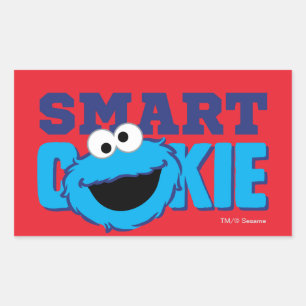 Smart Cookie Monster Rectangular Sticker