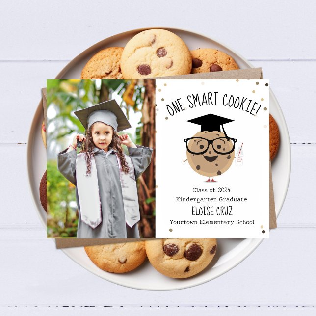 Smart Cookie Photo Kids Graduation Announcement (Creator Uploaded)