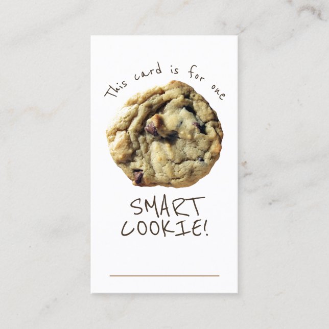 Smart Cookie Teacher Incentive Reward Card (Front)
