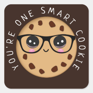Smart Cookie Teacher Student Reward Award Square Sticker