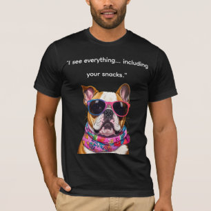 Smart Dog with Glasses – Funny Nerd Puppy Quote T-Shirt