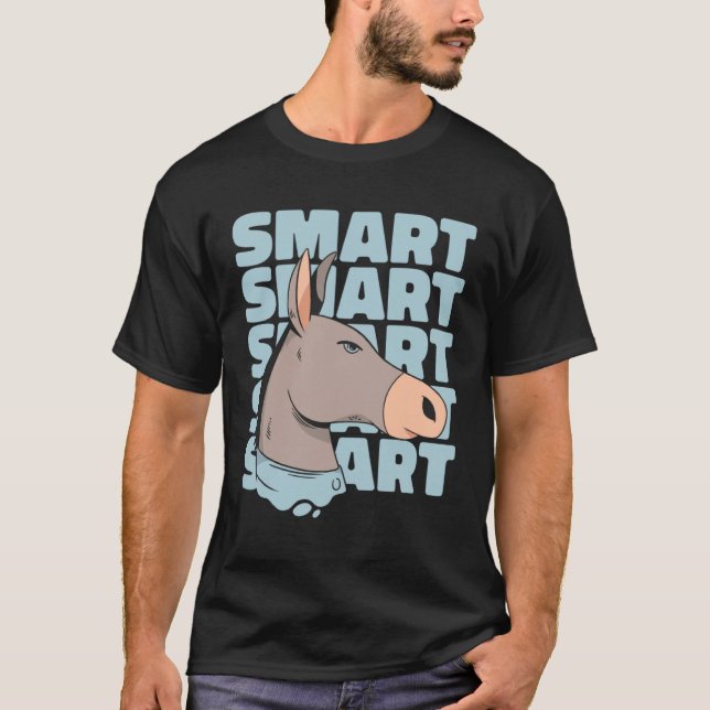 Smart Donkey Donkey Mini Horse T-Shirt (Front)