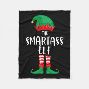 Smart Elf Christmas Party Matching Family Group Pa Fleece Blanket
