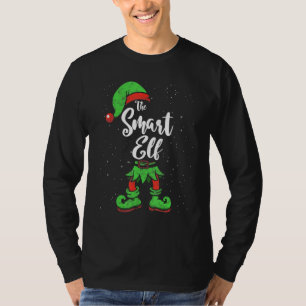 Smart Elf Matching Family Christmas Pajama Costume T-Shirt