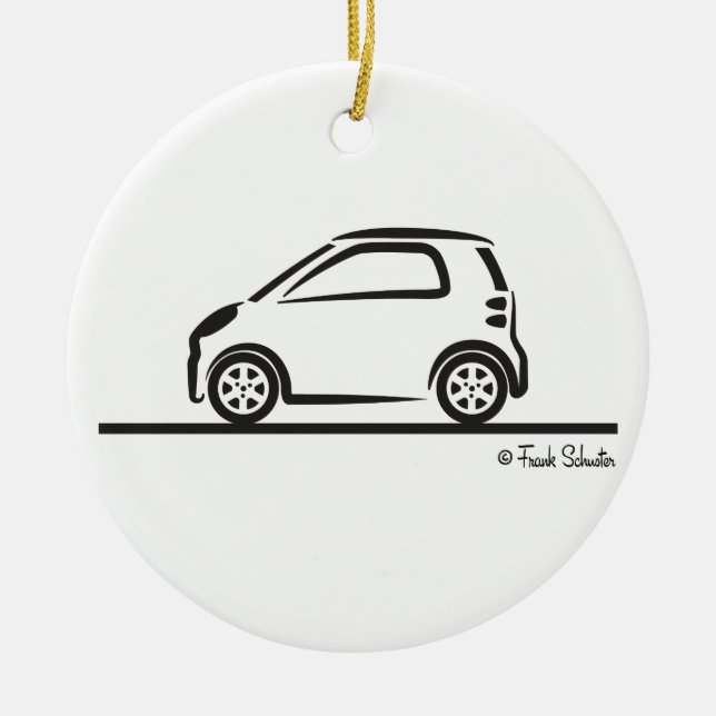 Smart Fortwo Side Ceramic Ornament (Front)
