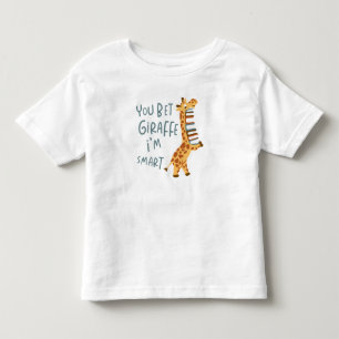 Smart Giraffe Kids Book Lover T-Shirt