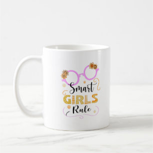 Smart Girls Rule, Feminism Girl Power Coffee Mug
