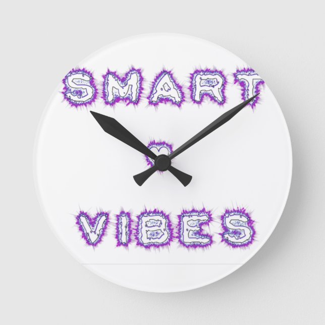 Smart good vibes round clock (Front)