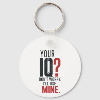Smart IQ Sarcastic Typography Key Ring
