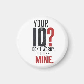 Smart IQ Sarcastic Typography Magnet