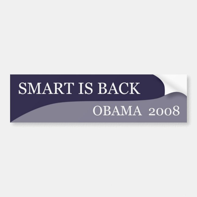 Smart is Back Bumper Sticker (Front)