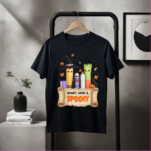 Smart Kind Spooky Halloween Shirt Cute Pencil Cr