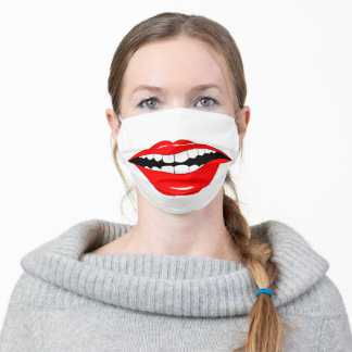 Smart Mouth Smarmy Mouth Grin Cloth Face Mask