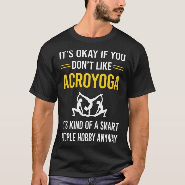 Smart People Acroyoga Acro Yoga T-Shirt (Front)