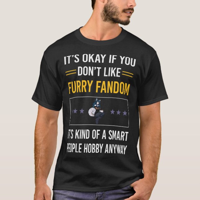 Smart People Furry Fandom Furrie Fursona Fursuit A T-Shirt (Front)