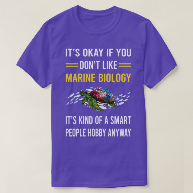 Smart People Hobby Marine Biology Biologist T-Shirt (Design Front)