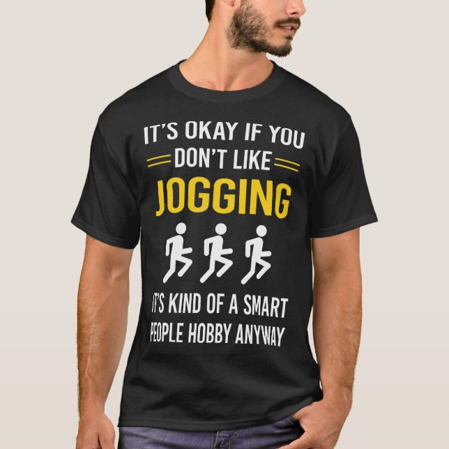 Smart People Jogging Jog Jogger T-Shirt (Front)