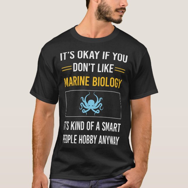 Smart People Marine Biology Biologist T-Shirt (Front)