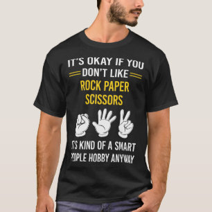 Smart People Rock Paper Scissors T-Shirt