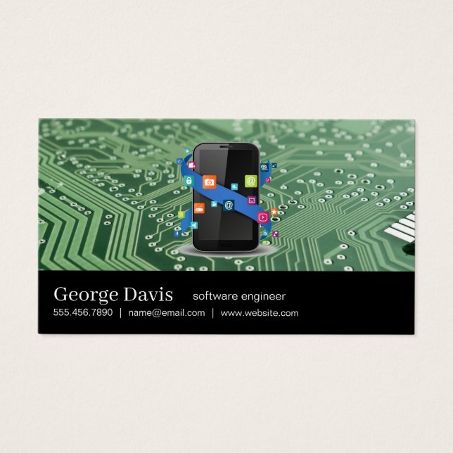 Smart Phone Icon | Technology | Microchip (Front)